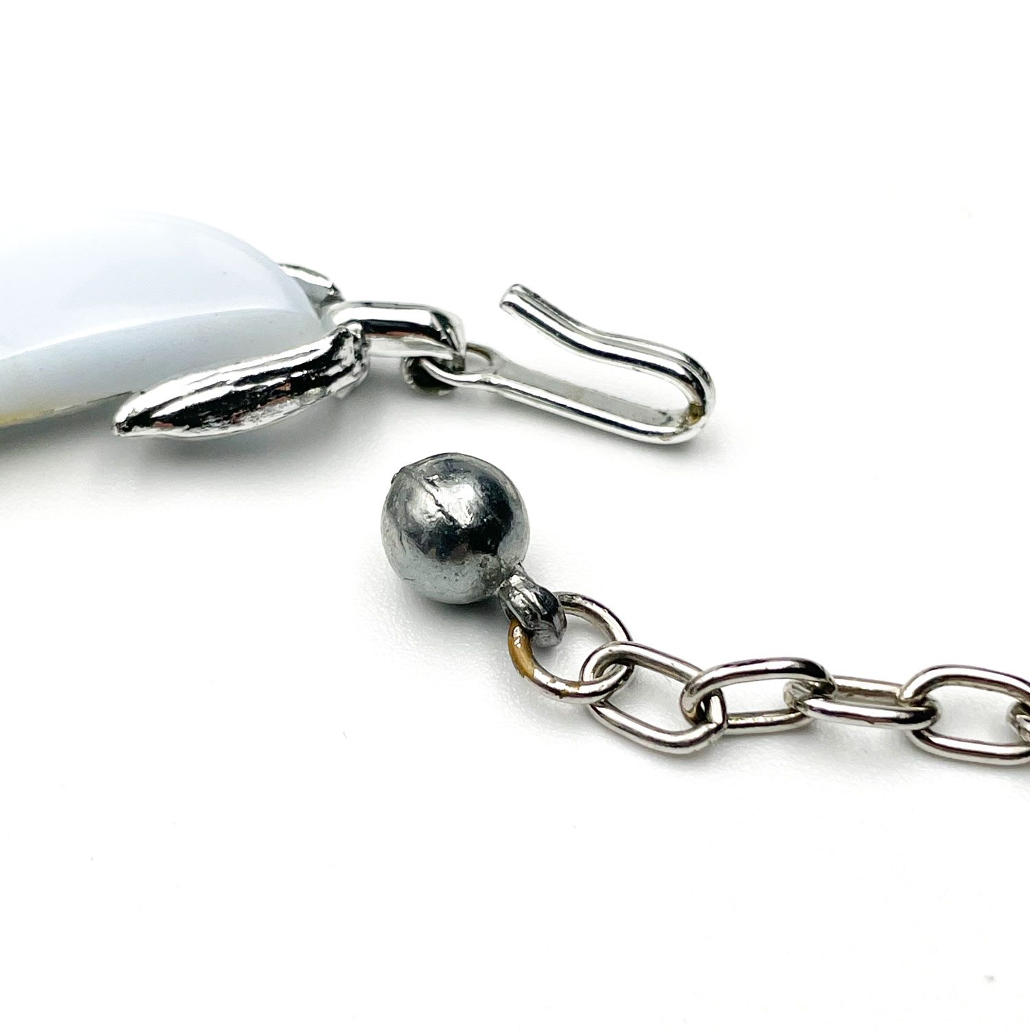 moon glow lucite necklace