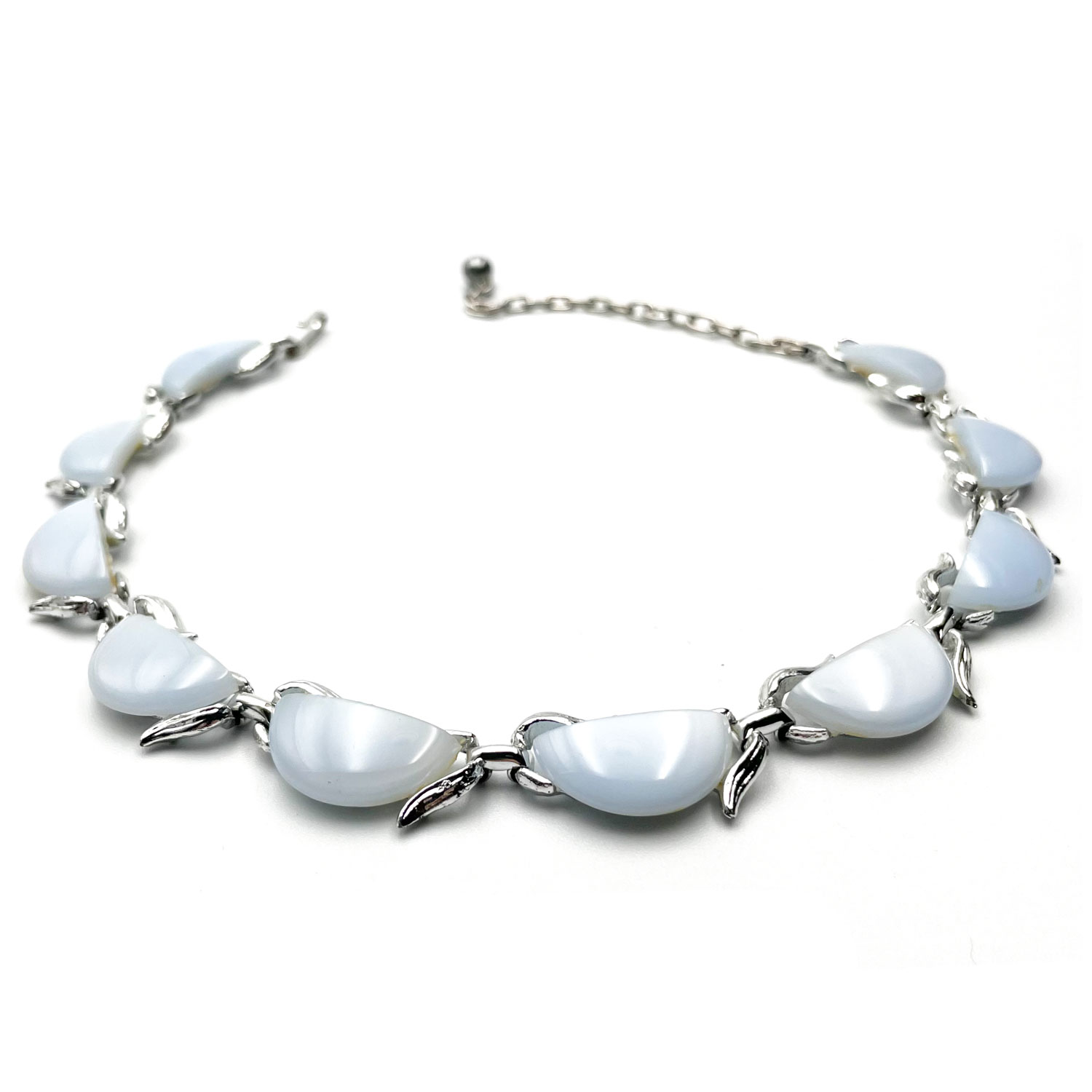 moon glow lucite necklace