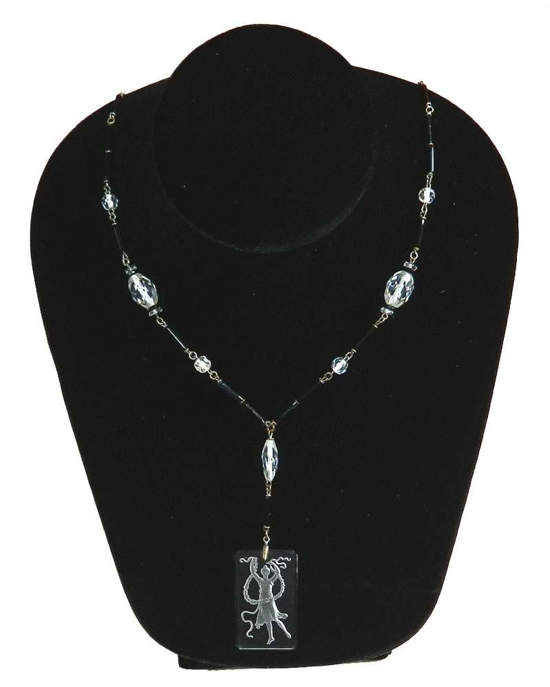 1920's Pink Art Deco necklace