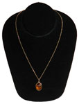 Amber pendant necklace