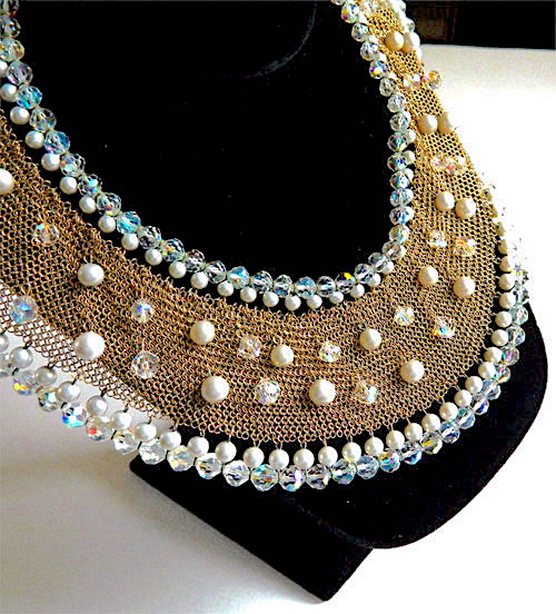 aurora borealis crystal necklace