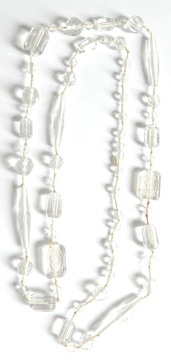 vintage cut crystal necklace