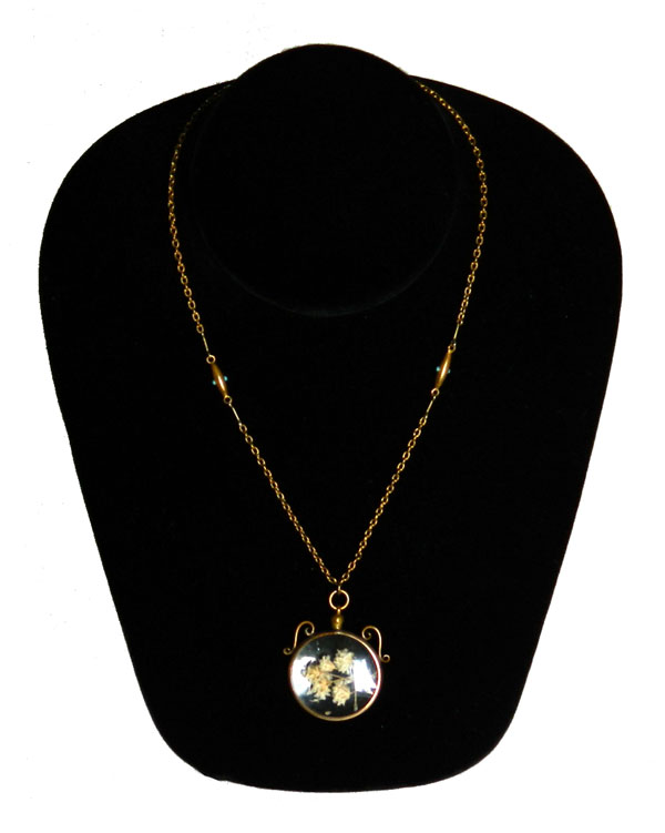 Antique locket necklace