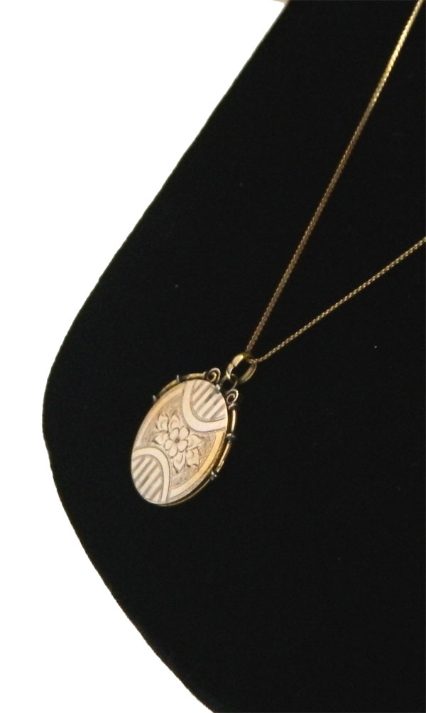 Antique locket necklace