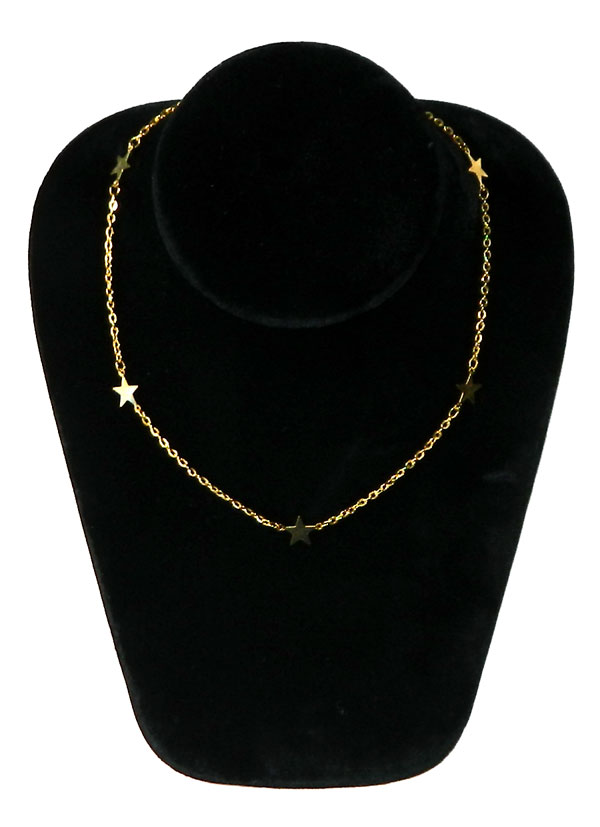 Gold star necklace
