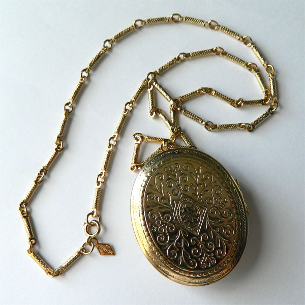 Vintage locket necklace
