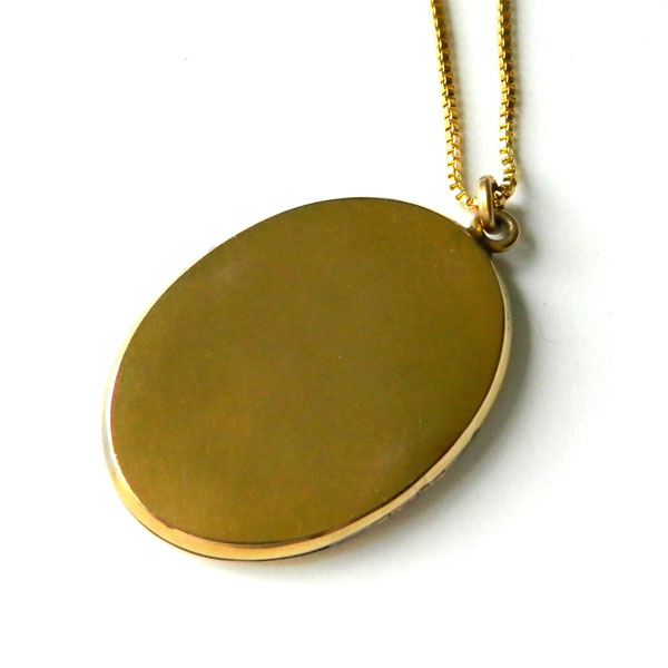 Antique locket necklace