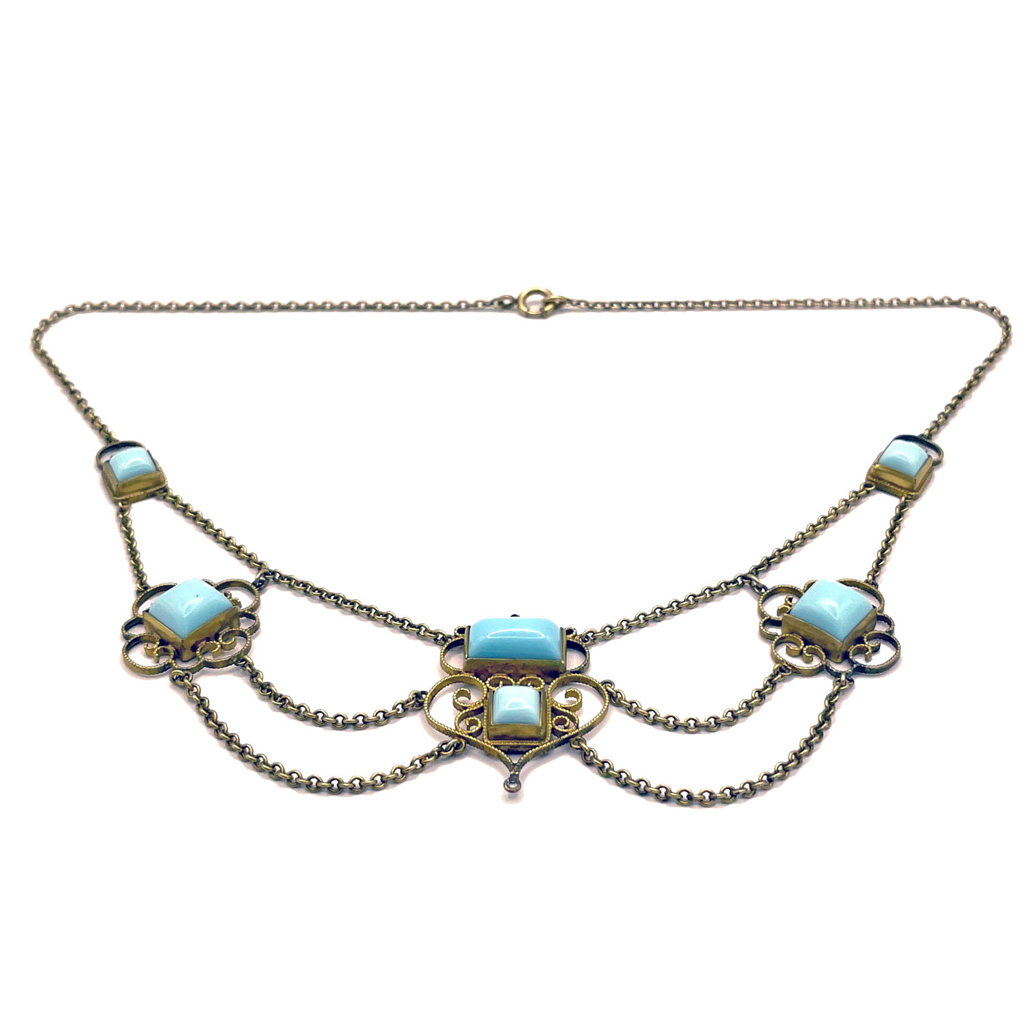 Antique festoon necklace