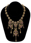 vintage 1920s purple rhinestone necklace