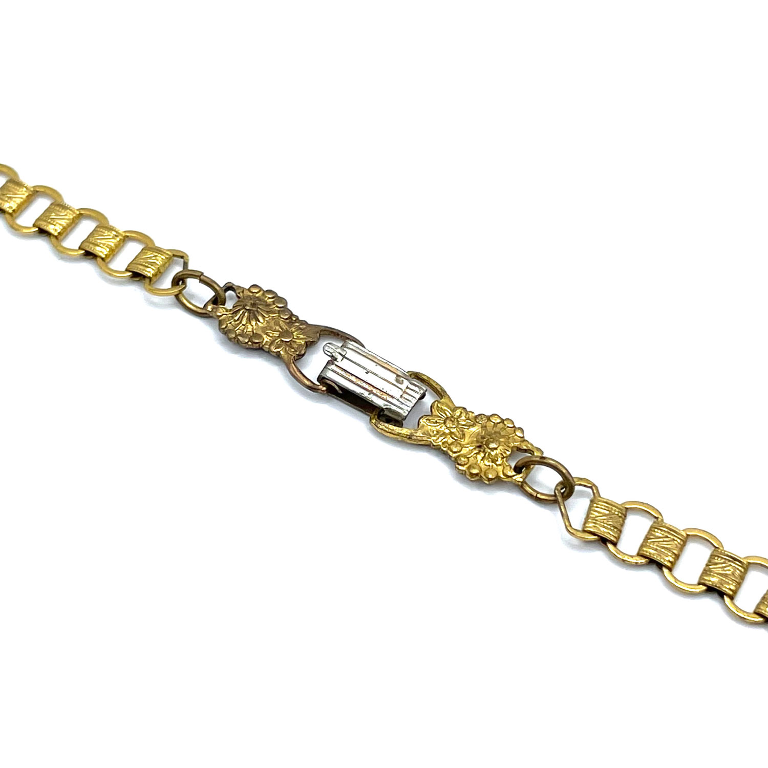 1930's floral rhinestone necklace
