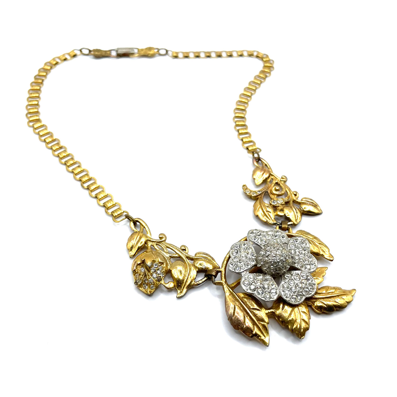 1930s rhinestone necklace