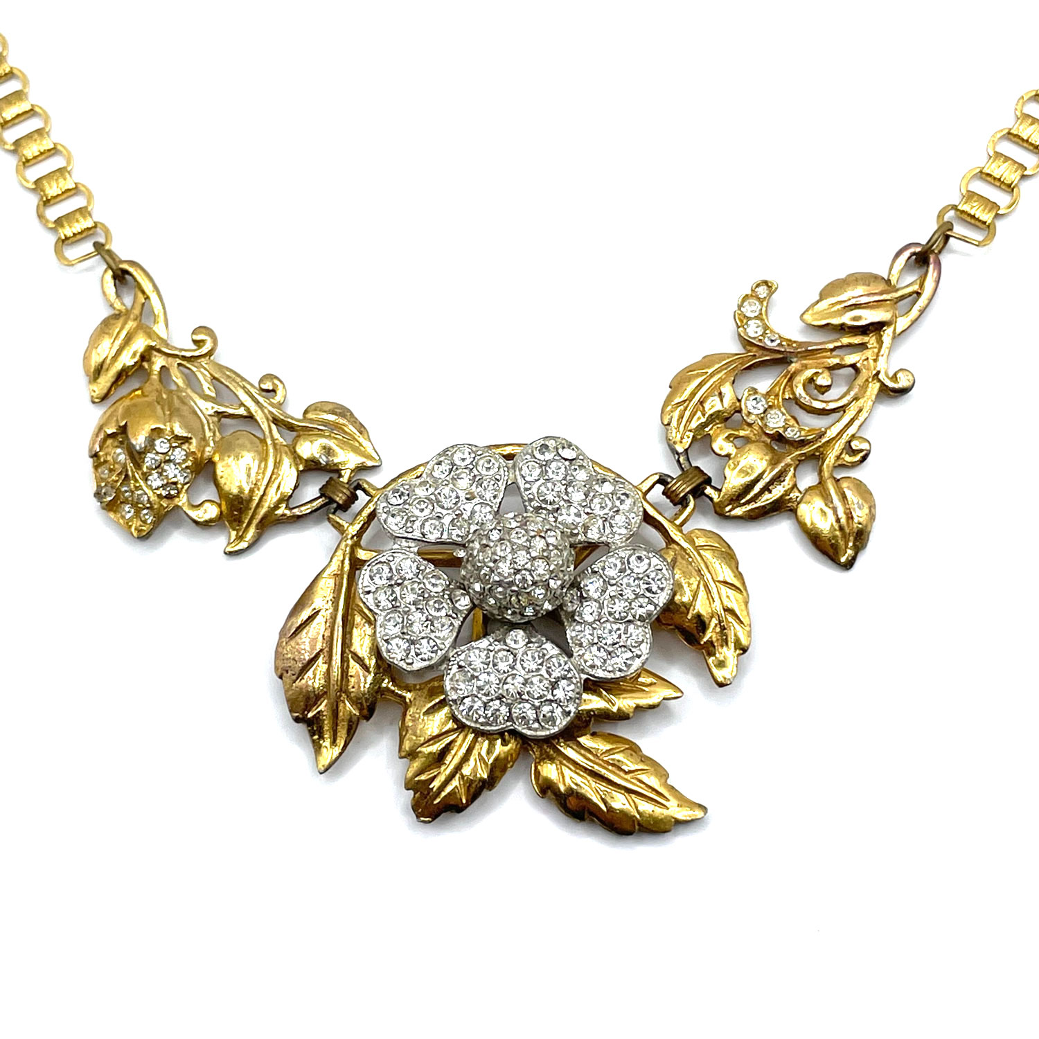1930s rhinestone necklace