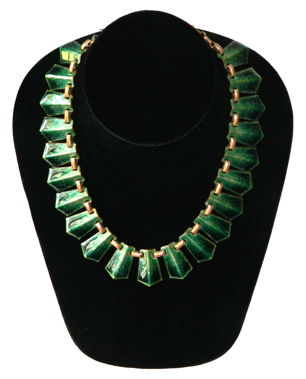 1950's enameled copper Necklace