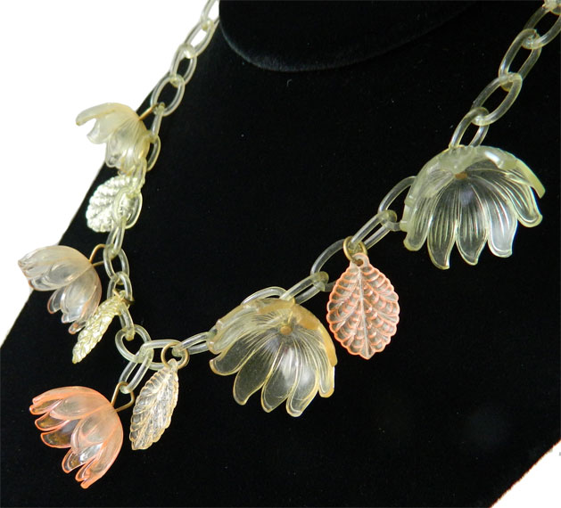 1930's celluloid necklace