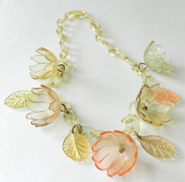1930's celluloid necklace