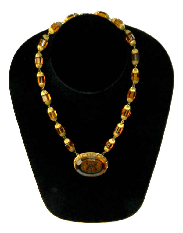 Czechoslovakian glass necklace