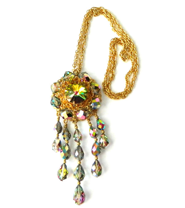 Art deco pendant necklace