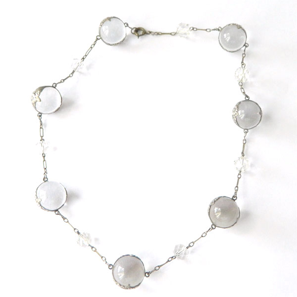 1920's sterling Pools of Light necklace
