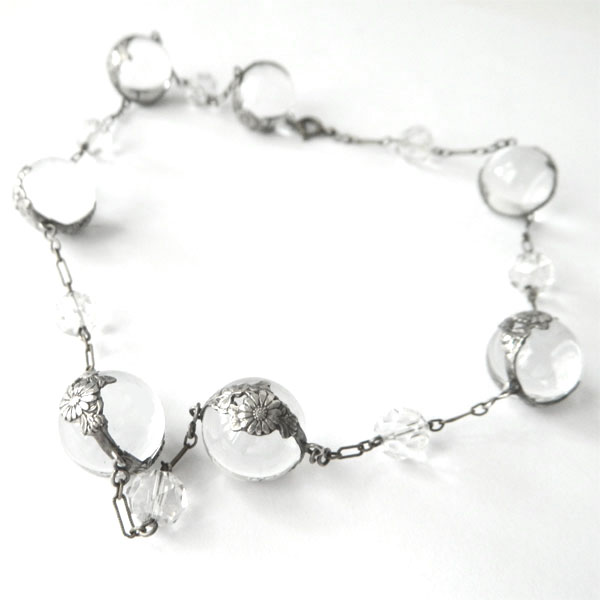 1920's sterling Pools of Light necklace