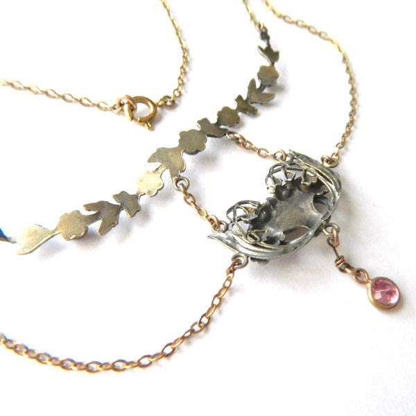 Antique Art Nouveau festoon necklace