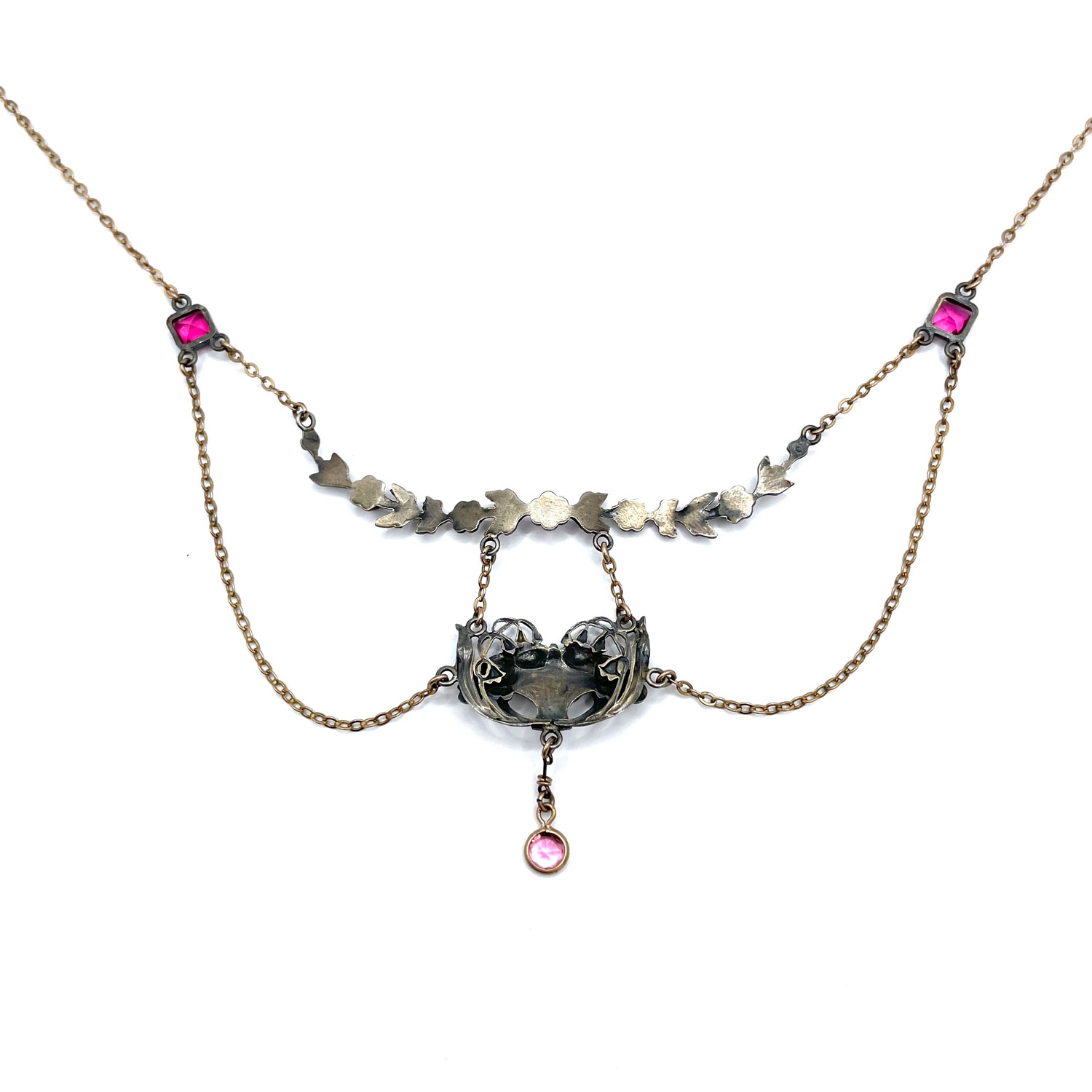 Antique Art Nouveau festoon necklace