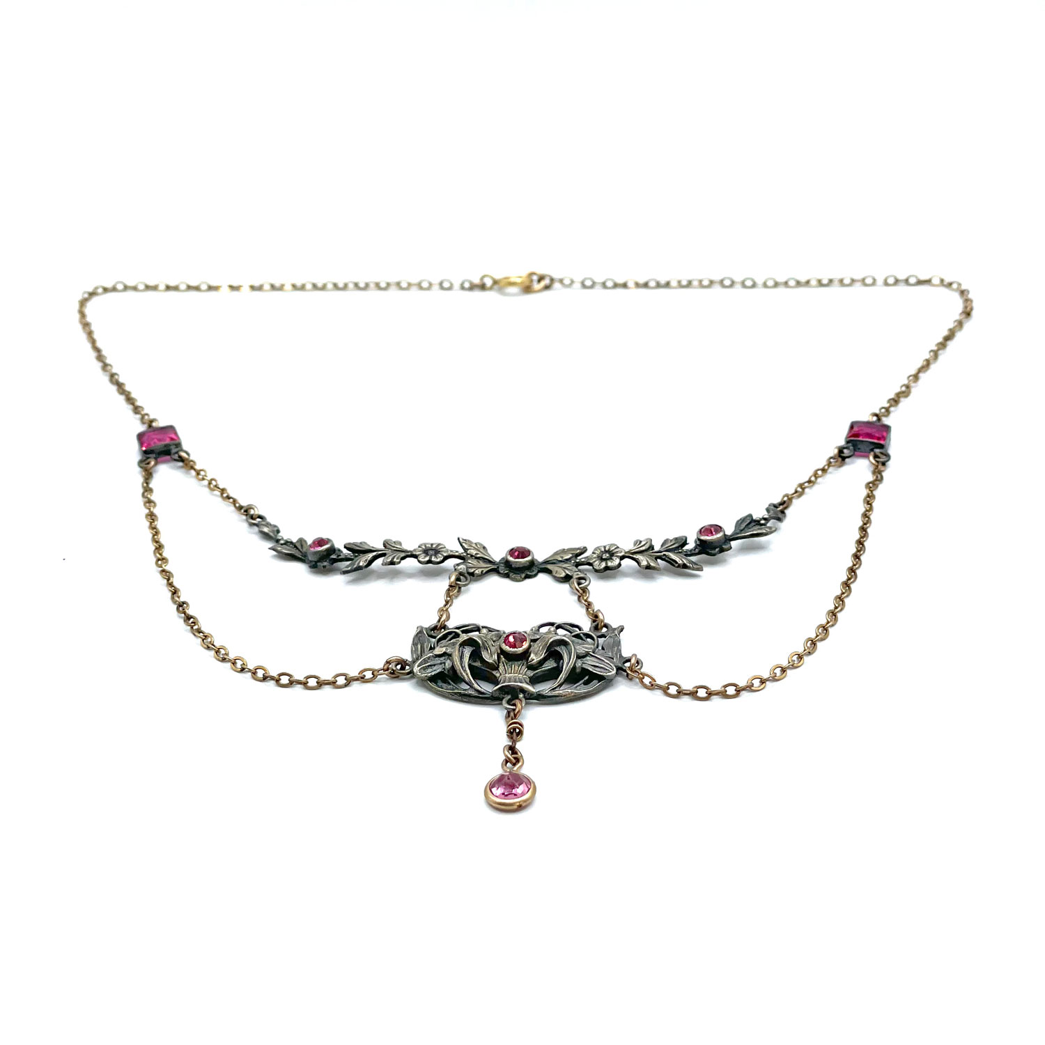 Art Nouveau festoon necklace