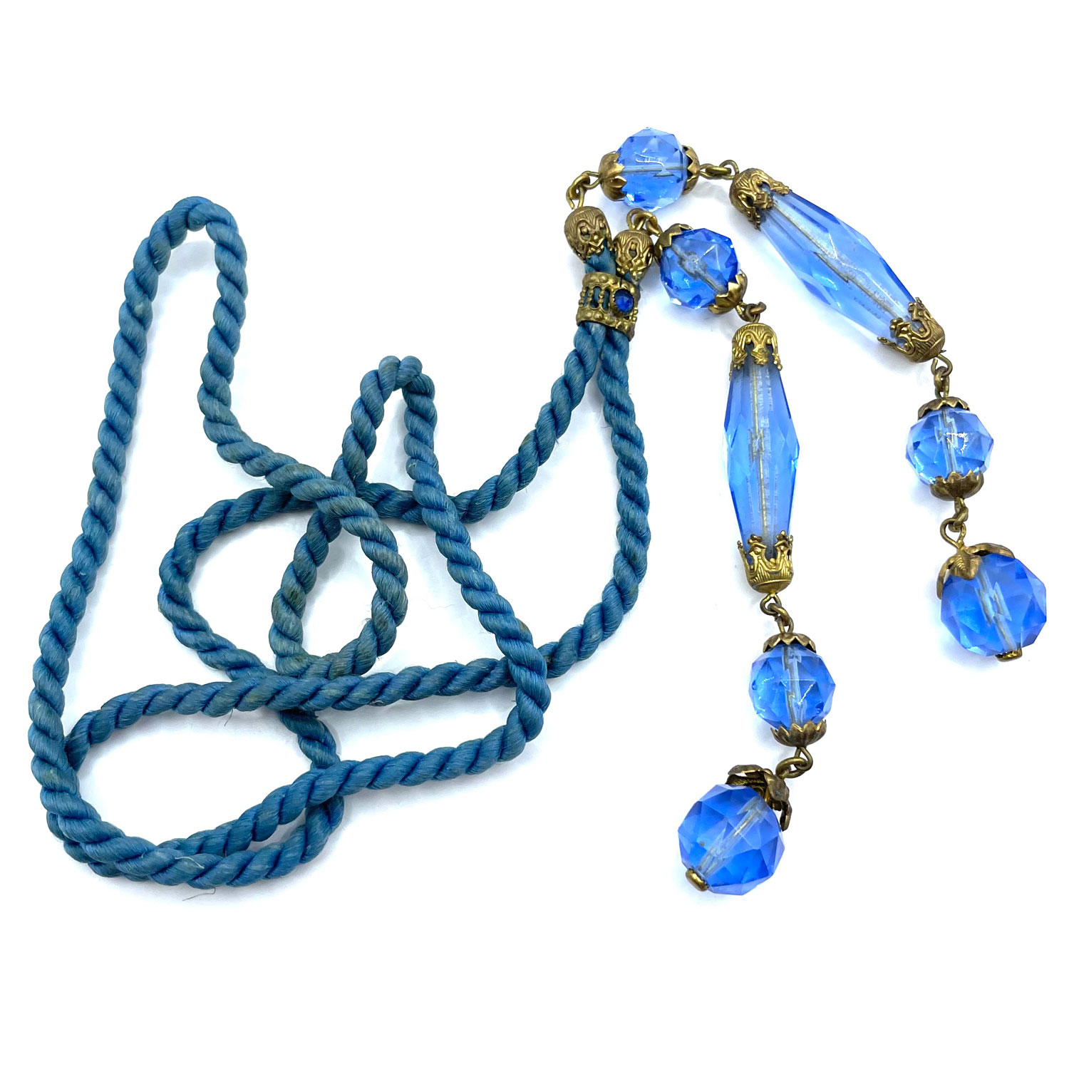 1930s lariat pendant necklace