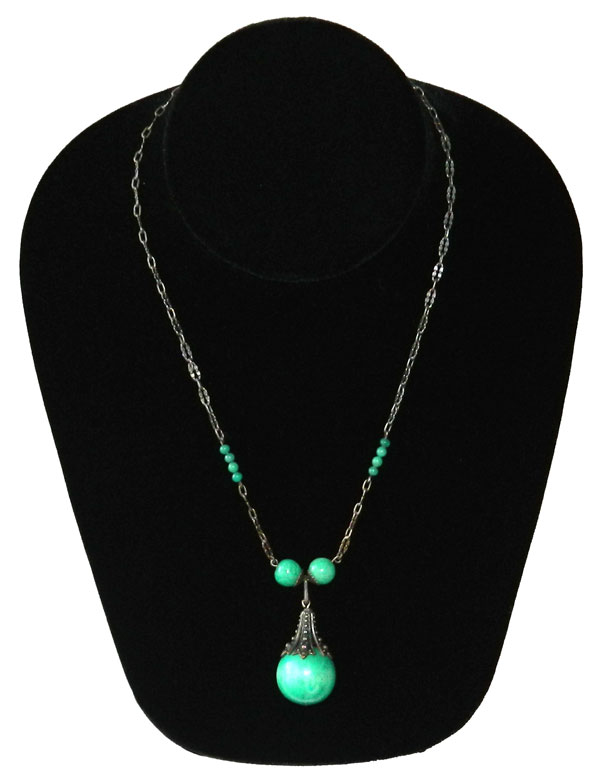 Antique art deco pendant necklace