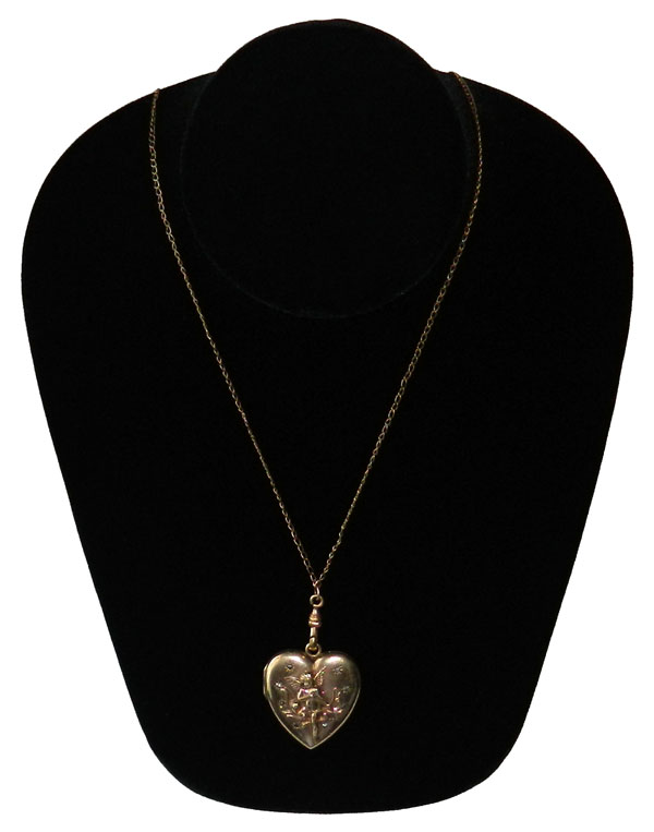 Antique locket necklace