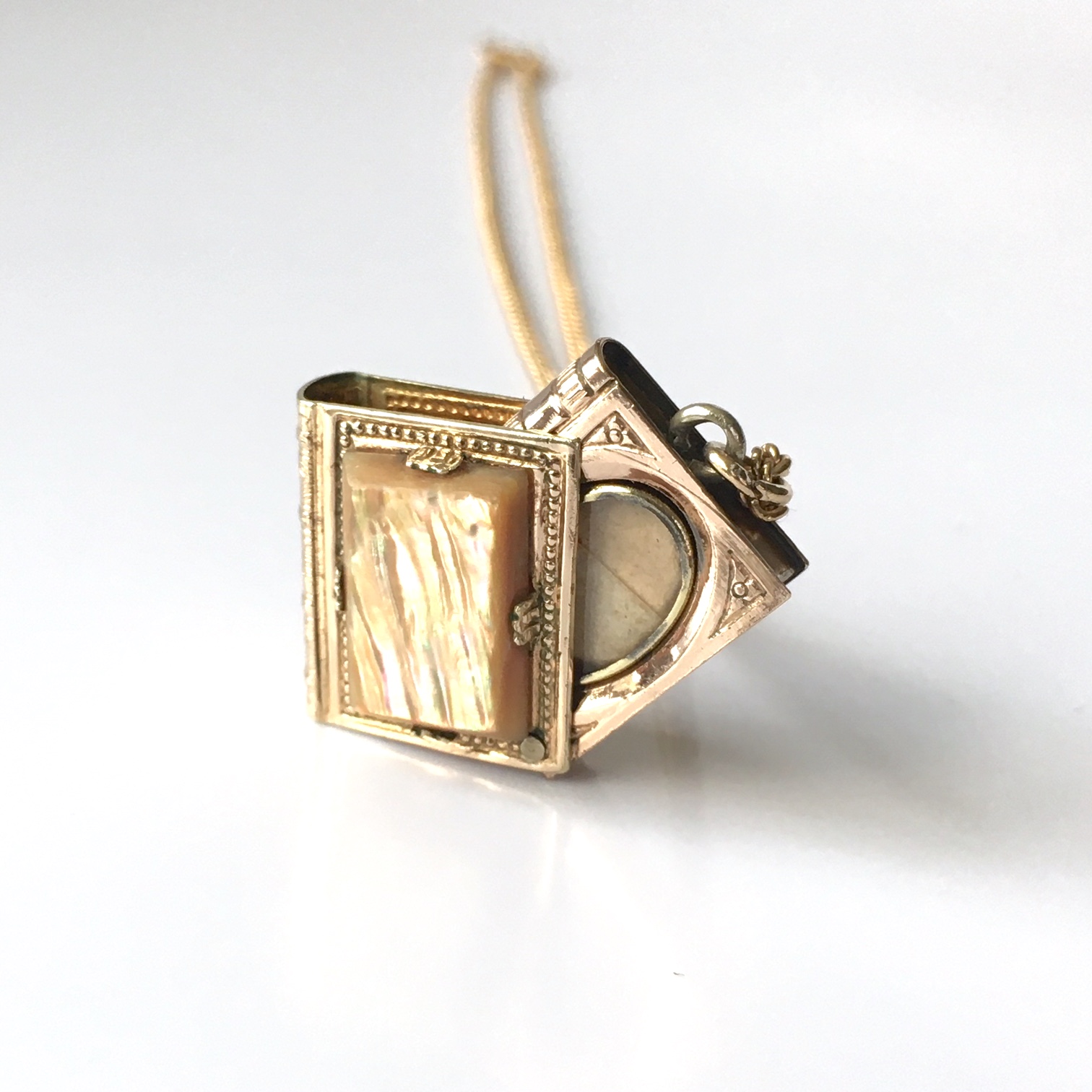 Antique book locket