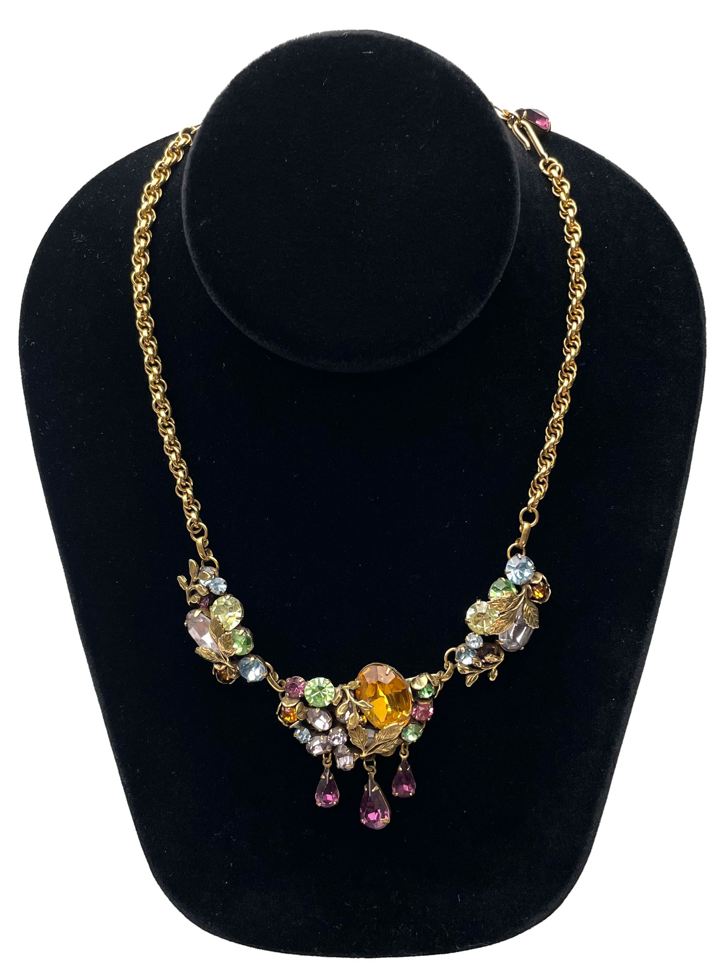 1950s rhinestone necklace