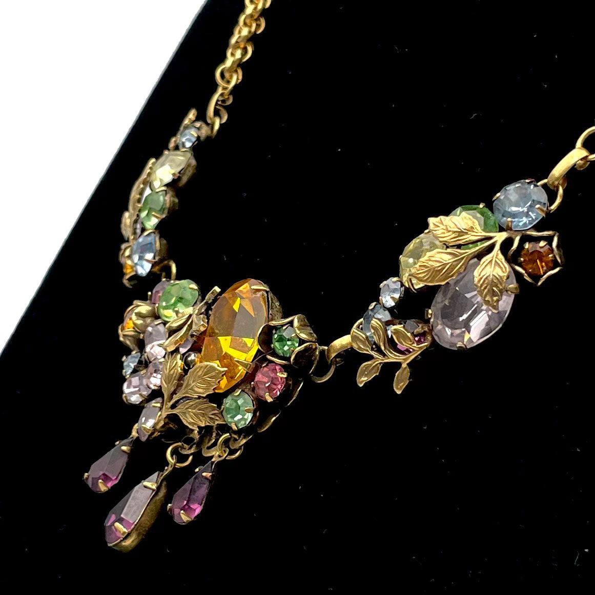 1950s rhinestone necklace