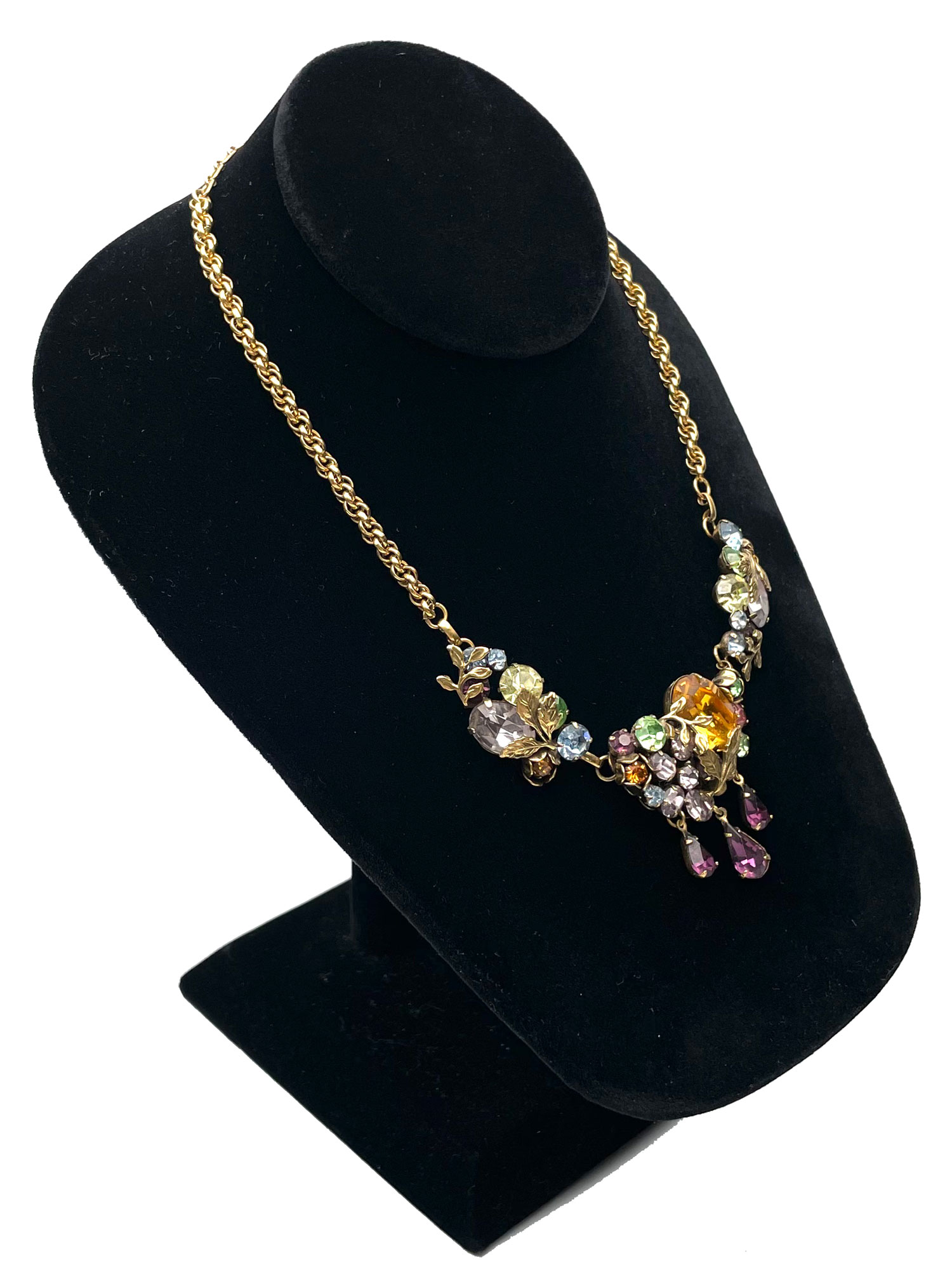 1950s rhinestone necklace