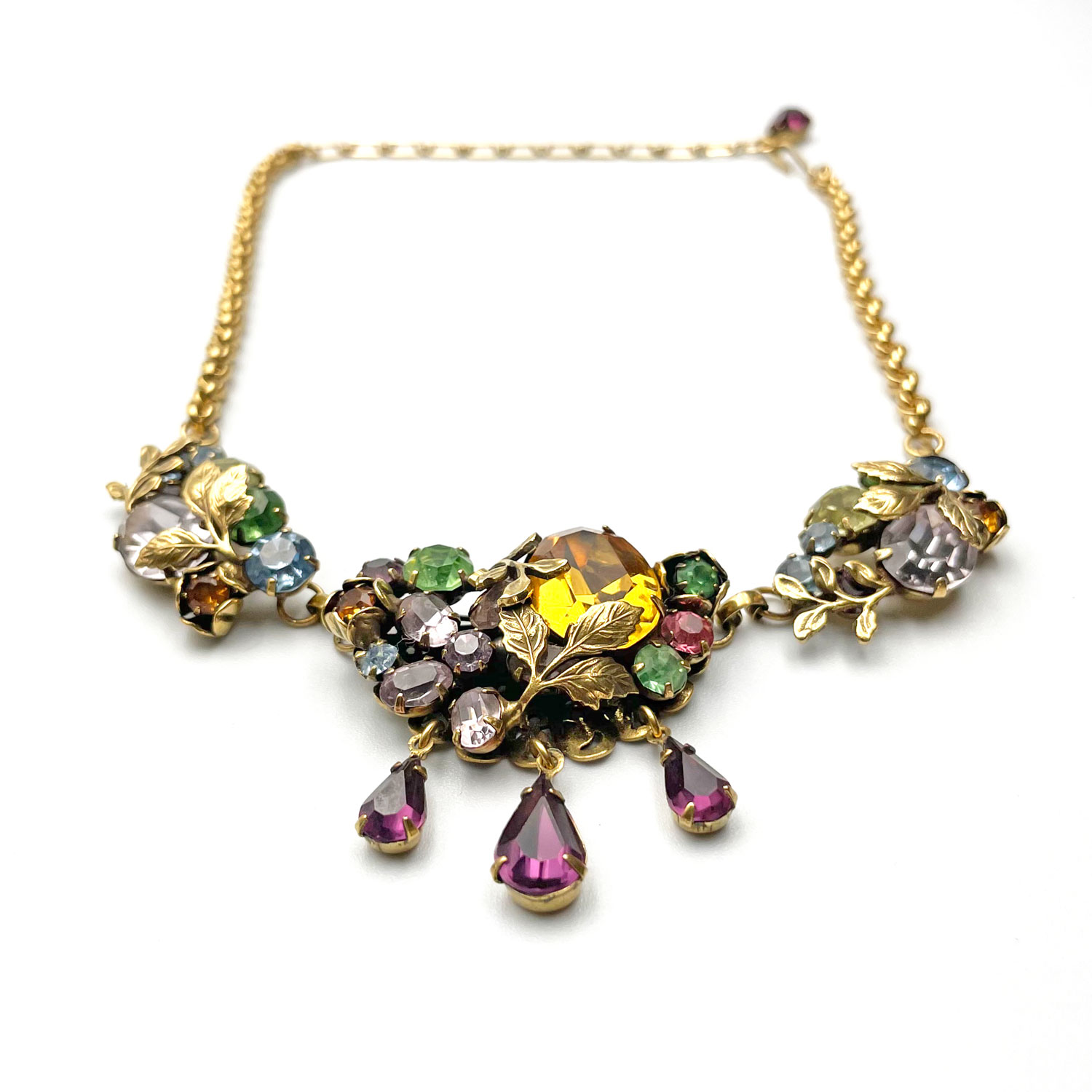 1950s rhinestone necklace