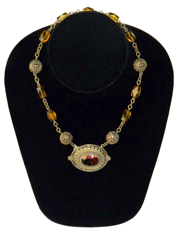 Czechoslovakian glass necklace
