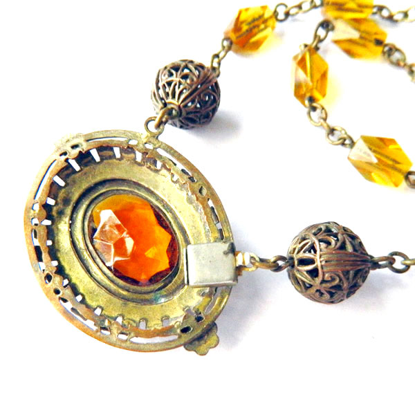 Czechoslovakian glass necklace