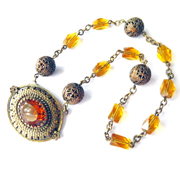 Czech beaded necklace