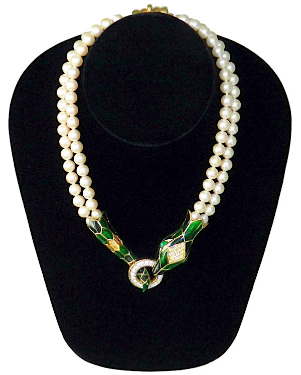 Joseph Mazer snake necklace