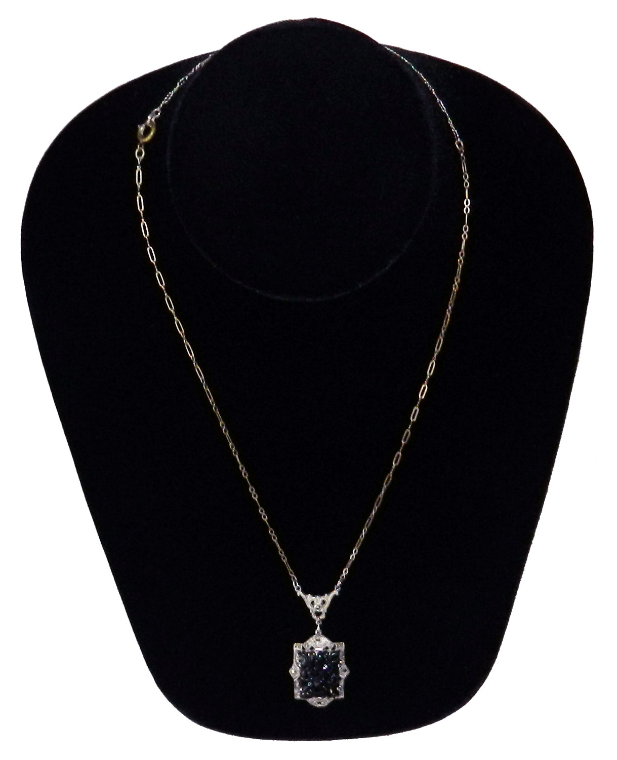 Antique art deco pendant necklace