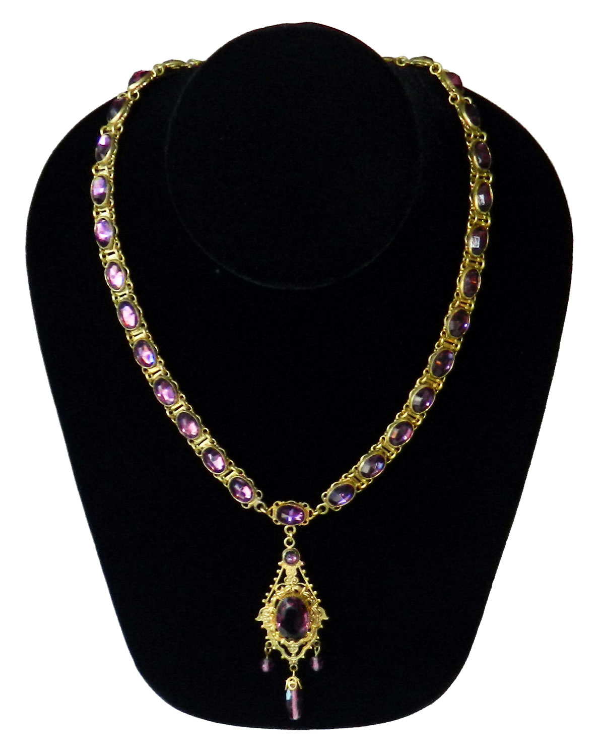 Antique art deco pendant necklace