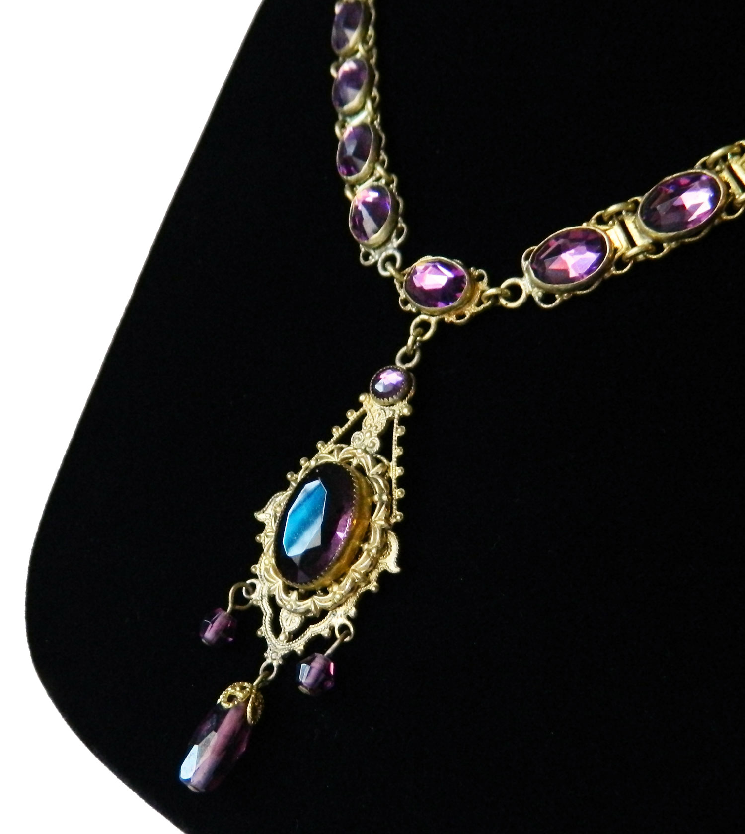 Antique art deco pendant necklace