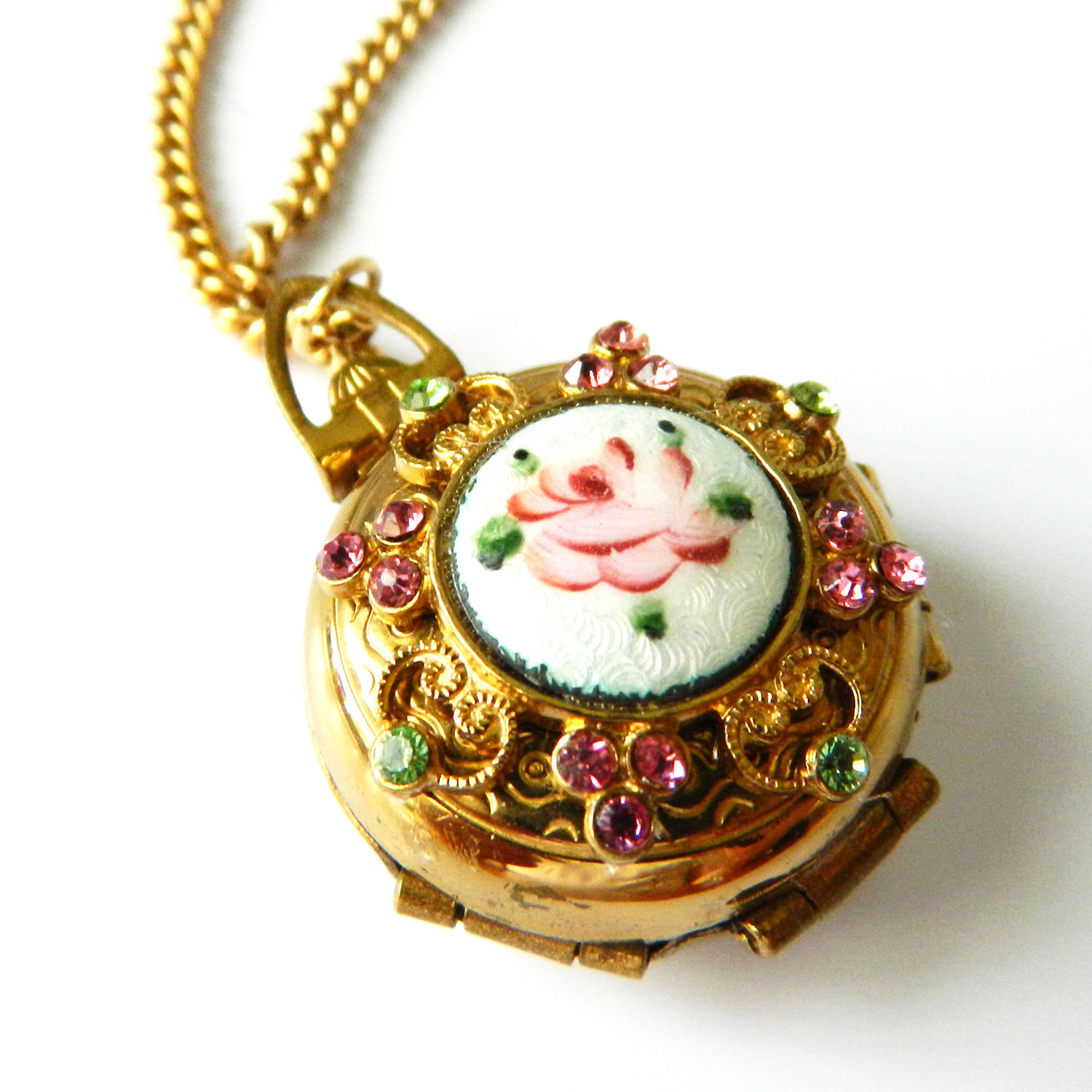 Vintage locket necklace by Coro