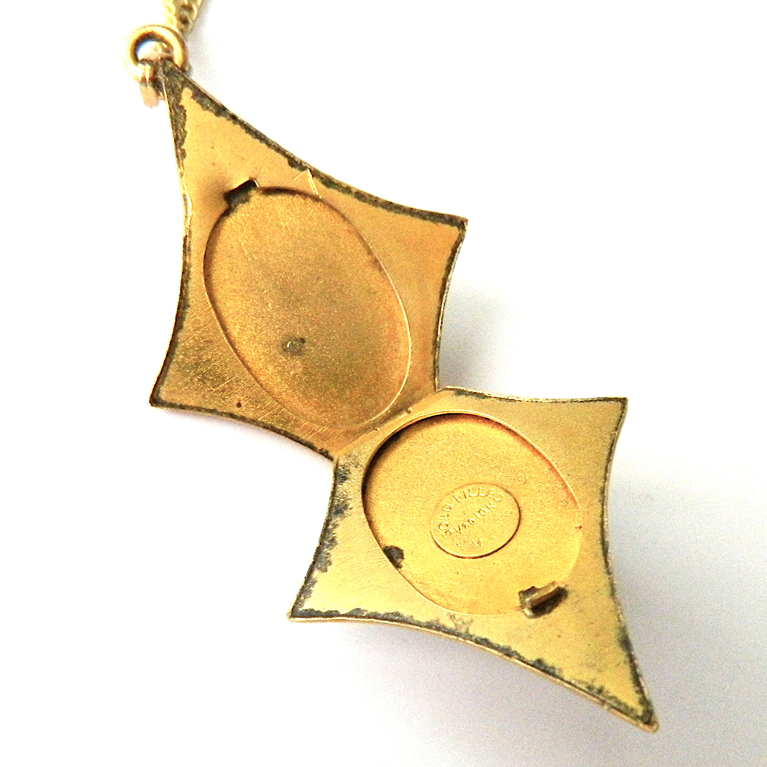Cameo locket necklace