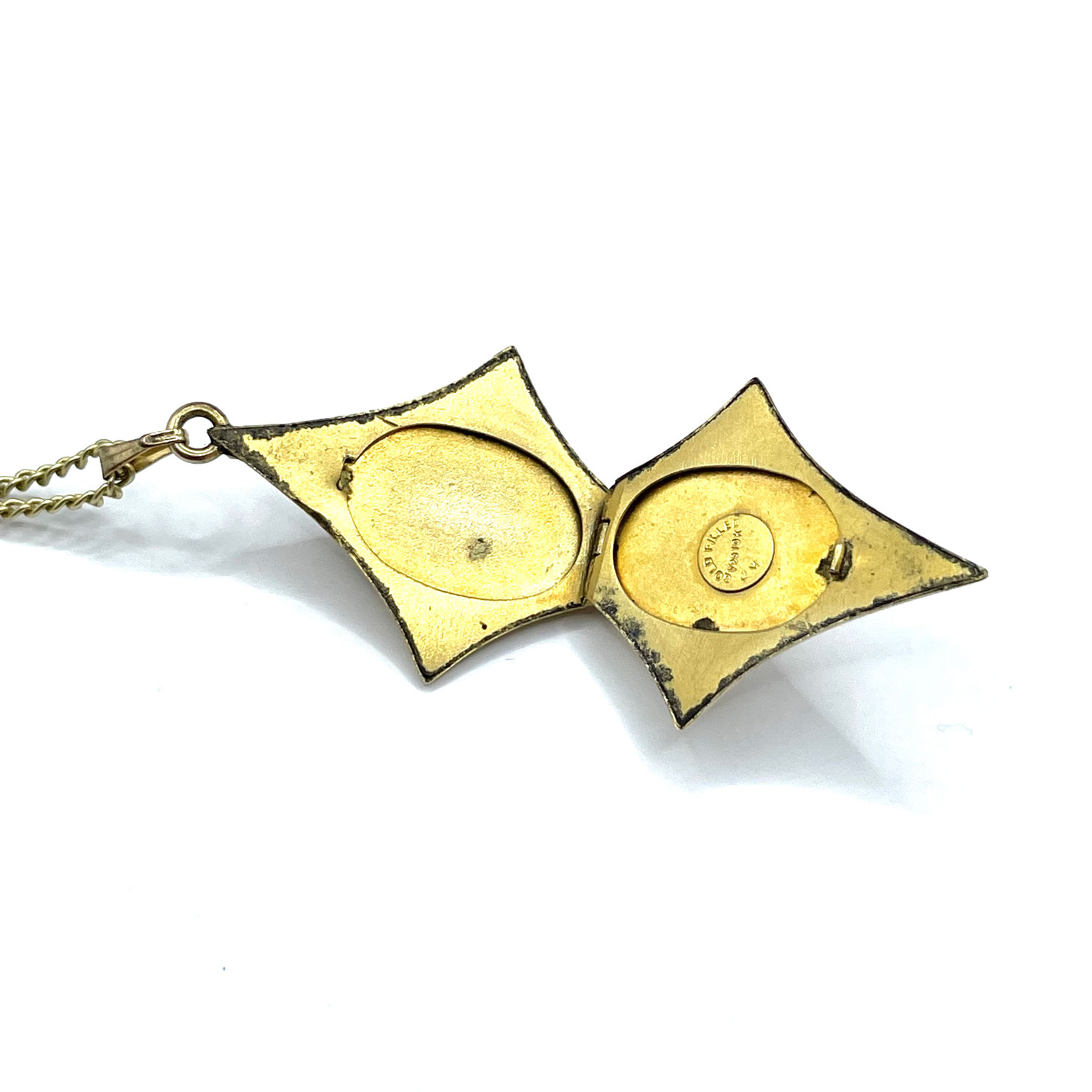 Cameo locket necklace