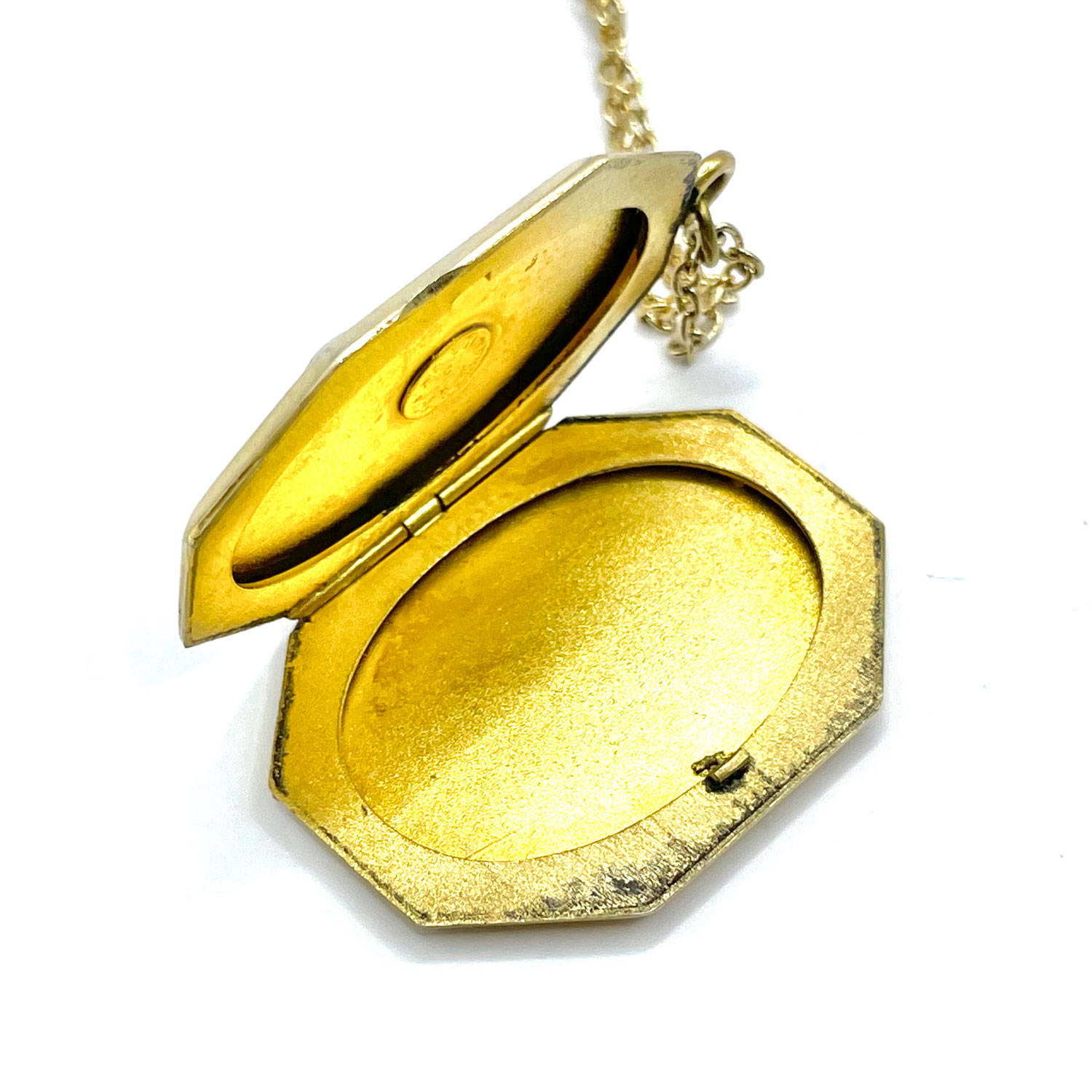 Cameo locket necklace