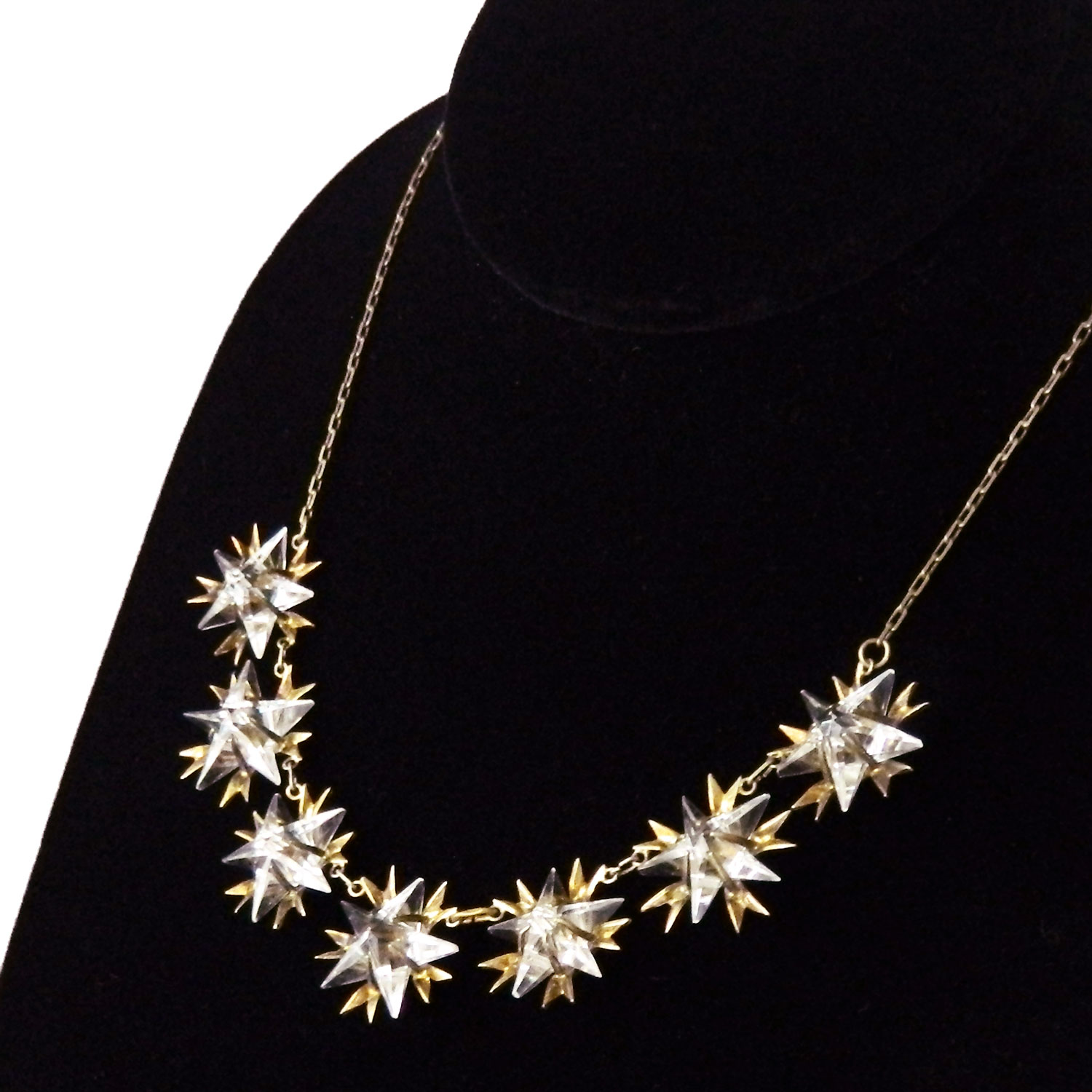 Crystal star necklace