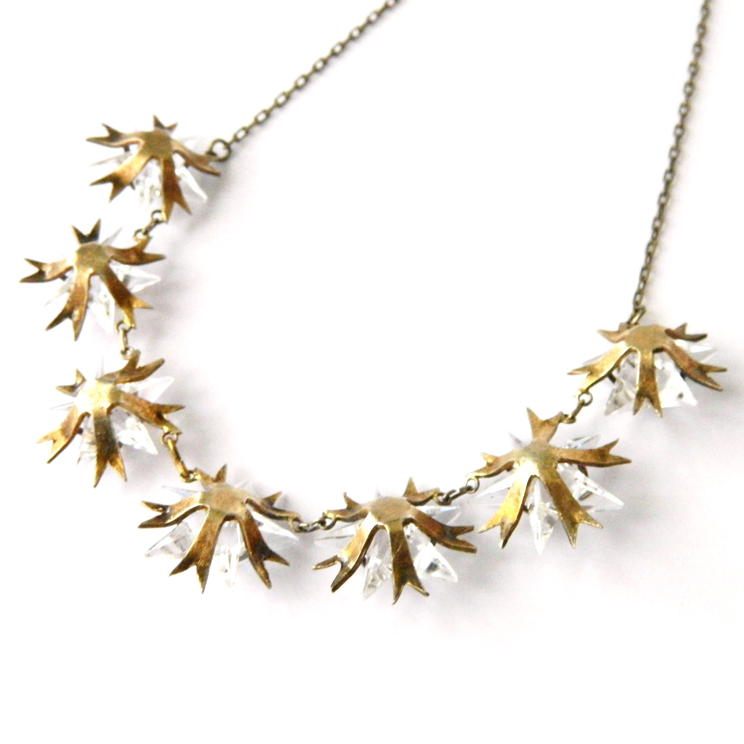Crystal star necklace