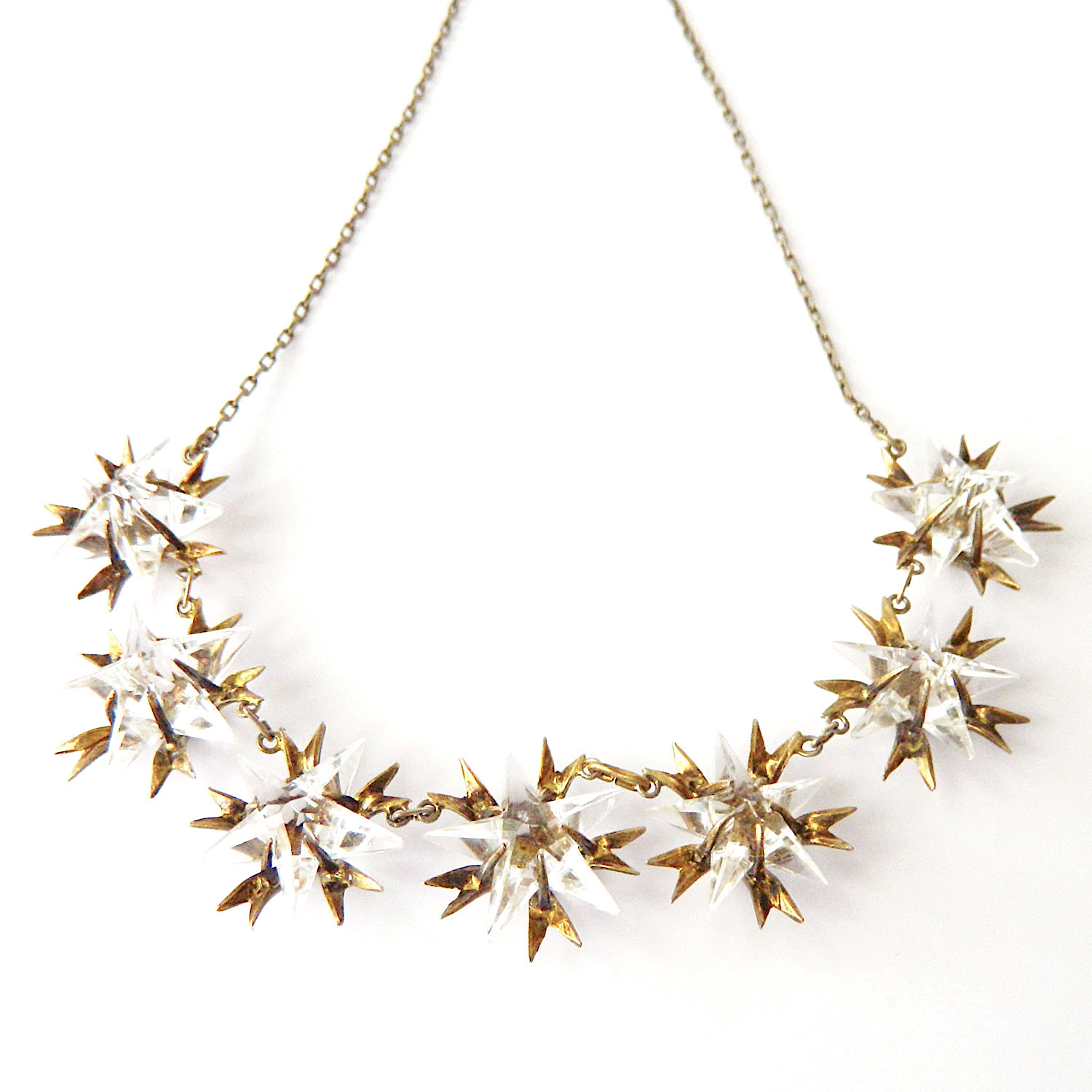 Crystal star necklace