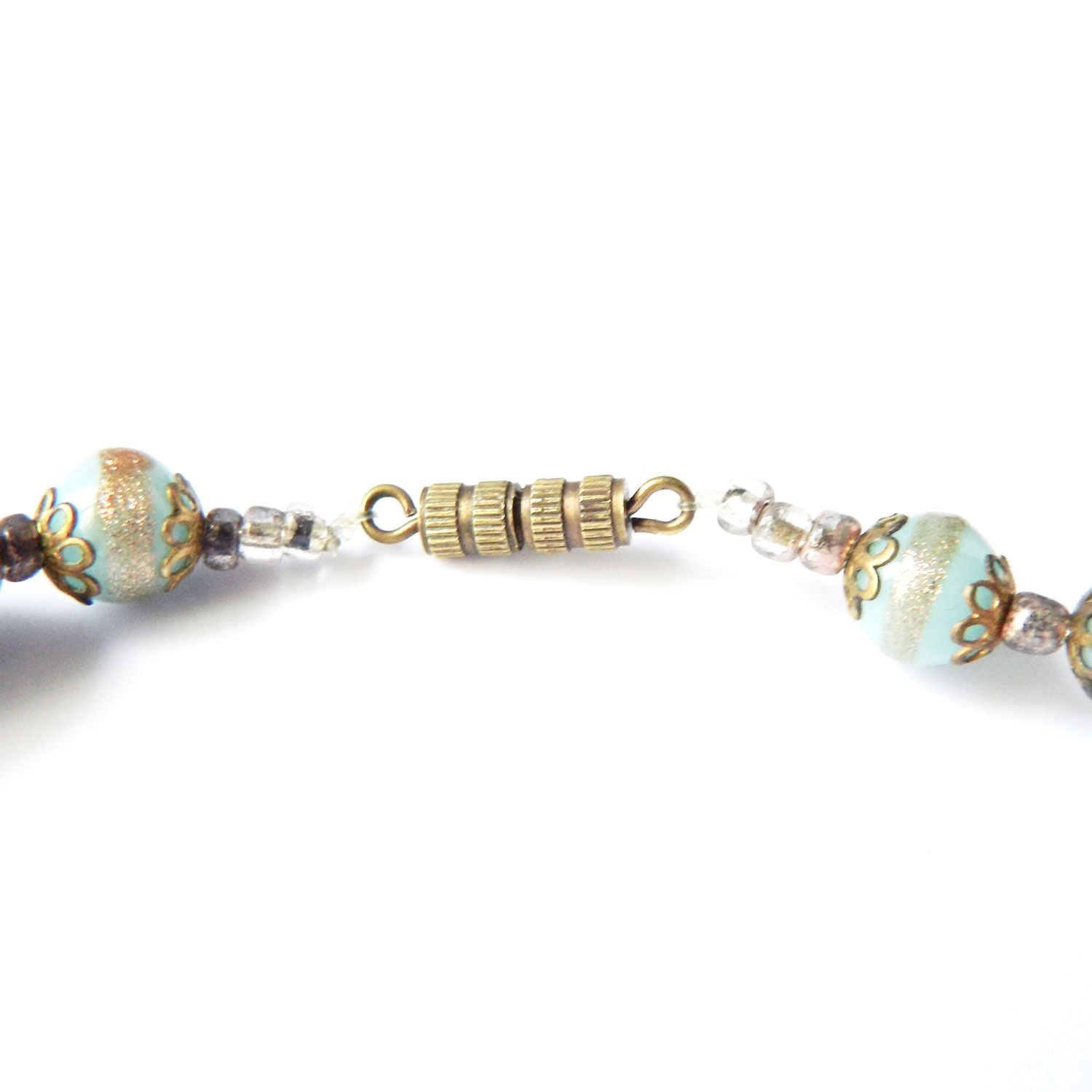 Venitian wedding cake bead necklace