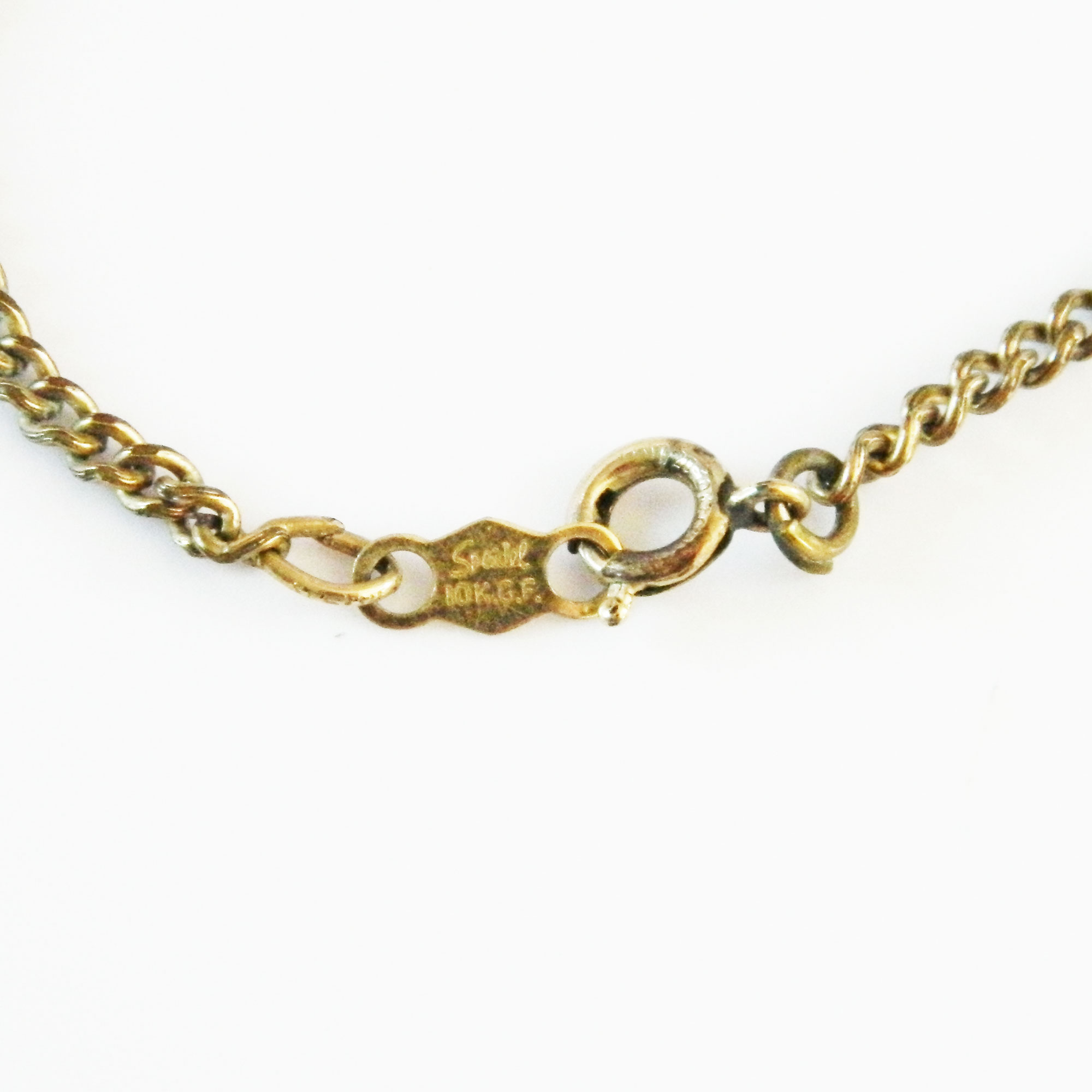 Antique Egyptian obelisk pencil pendant necklace
